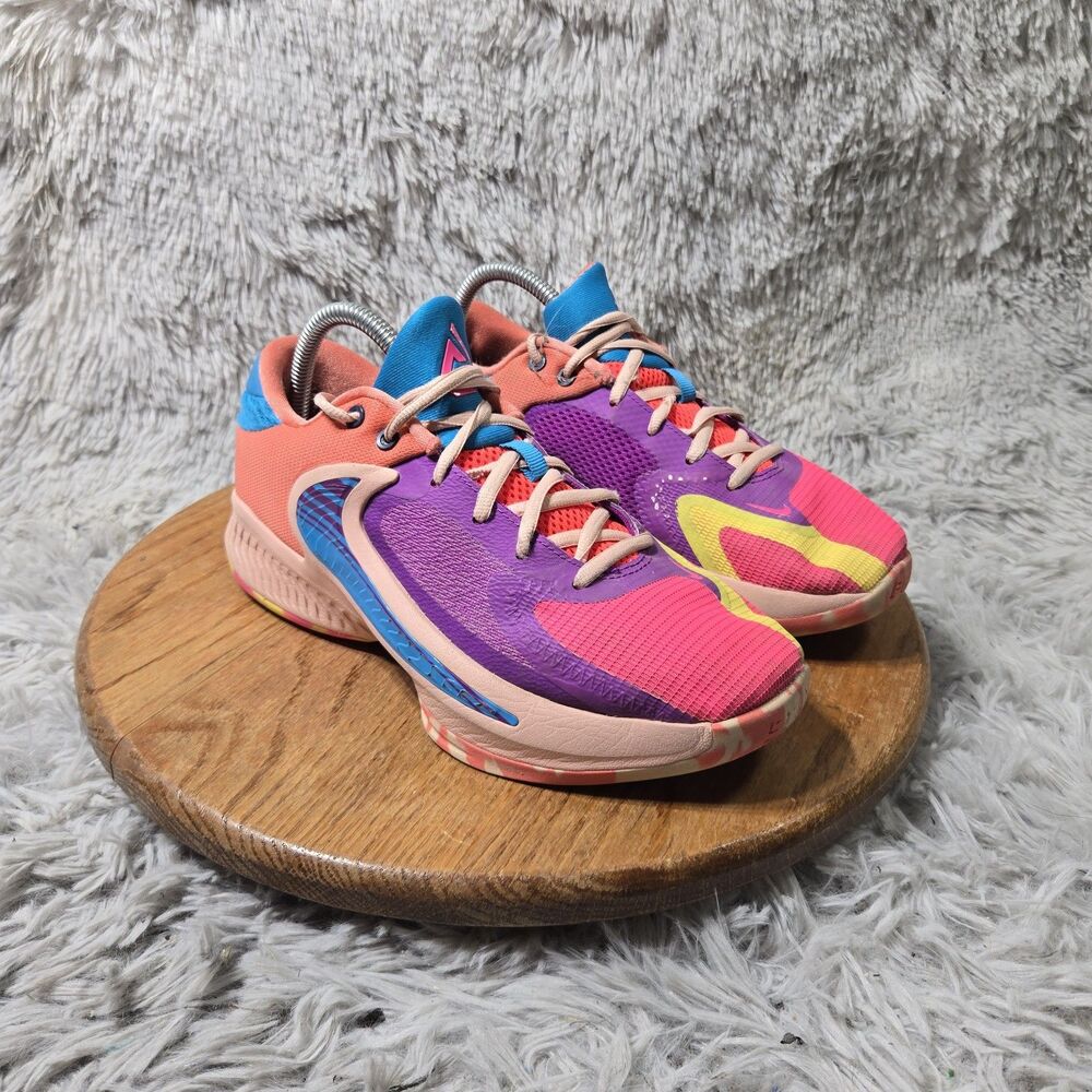 Nike Zoom Freak 4 Bahama MultiColor Youth 7Y Giannis Basketball Shoe DQ3824-500